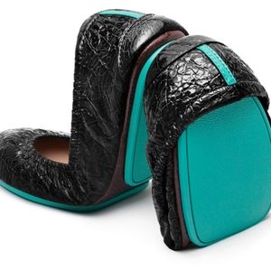 Tieks Patent Leather Ballet Flats in Obsidian Black
